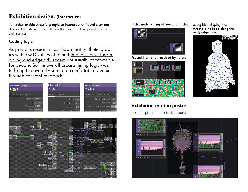 Interactive exhibition design and coding process